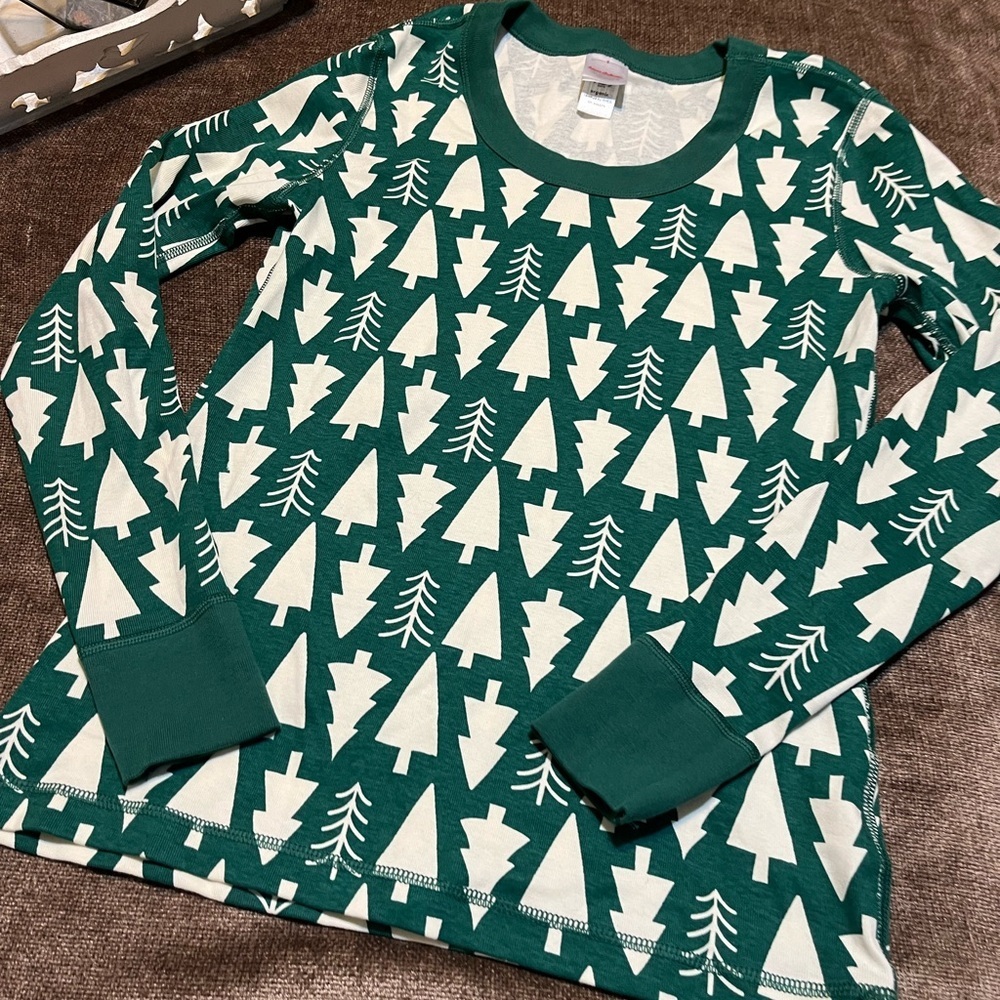 Hanna Andersson Women's Holiday Long John Pajama Top - Size Small